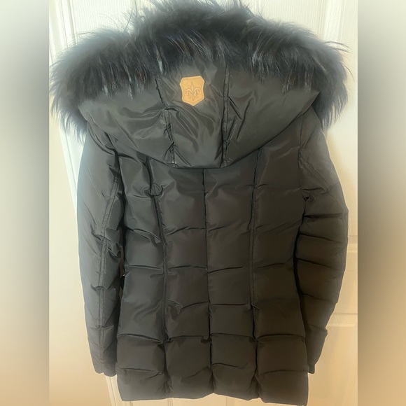 Mackage Adali Down Jacket with Blue Fox Fur XXS - Picture 10 of 10